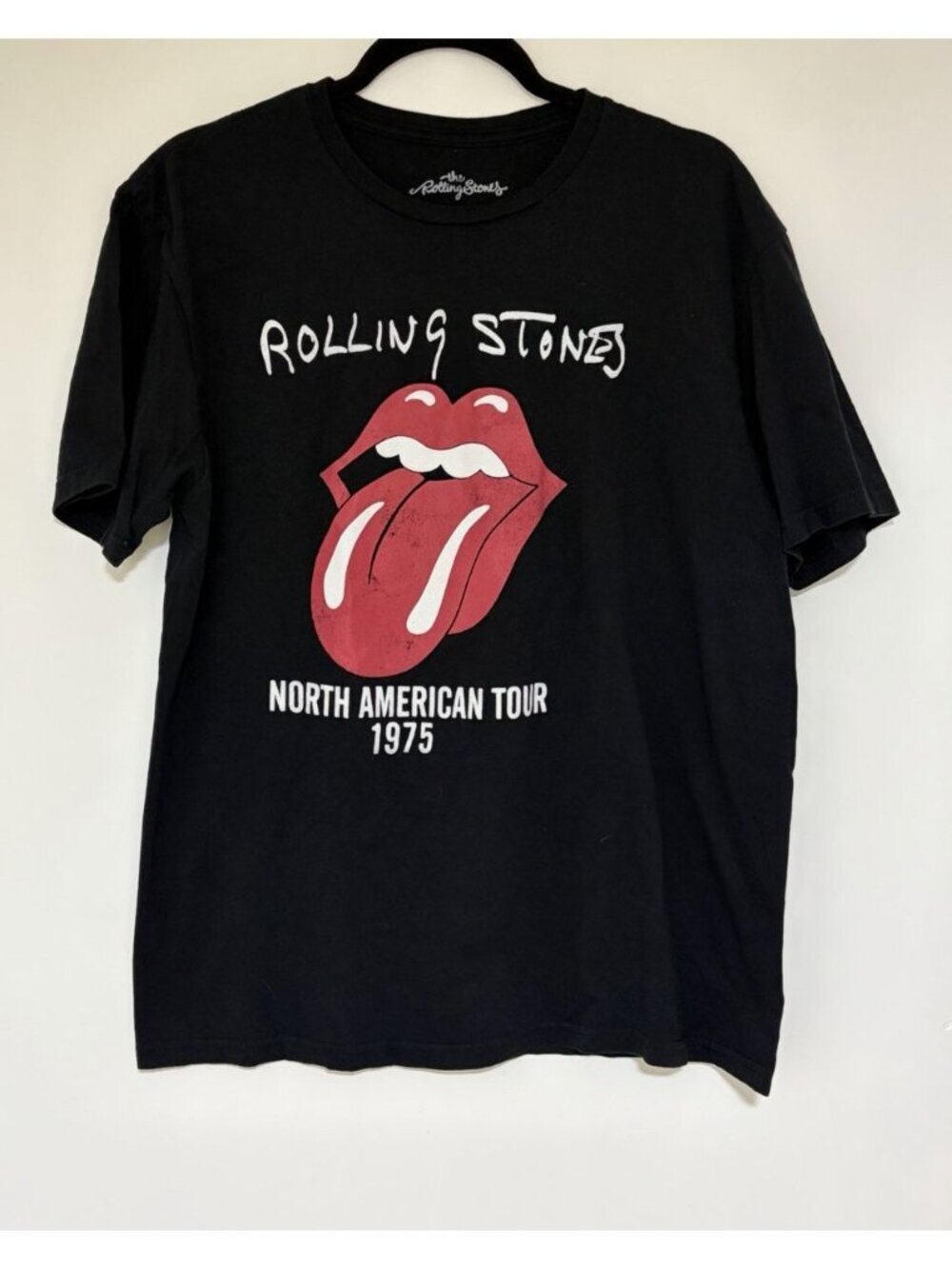 The Rolling Stones Black Short Sleeve T-shirt Size Large Graphic Tee